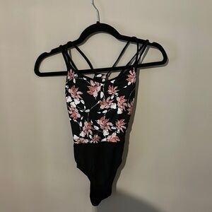 Floral Strappy Mirella Leotard